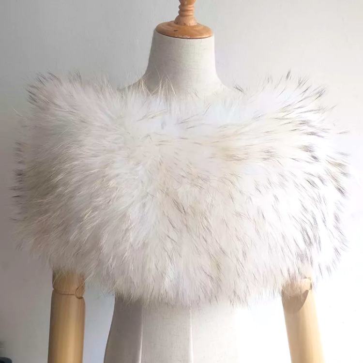 Real Fox Fur Knitted Wrap